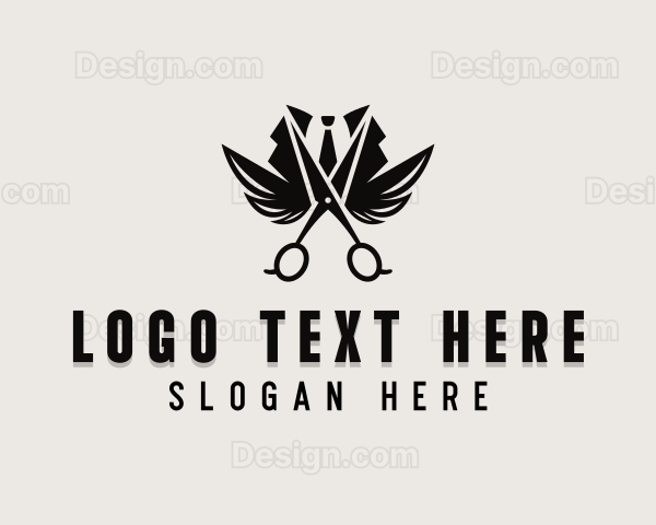 Haircut Grooming Scissors Logo