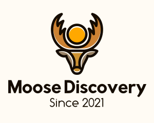 Wild Moose Animal logo