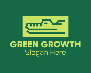 Green Wild Crocodile logo design