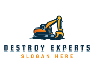 Industrial Excavation Machinery logo design