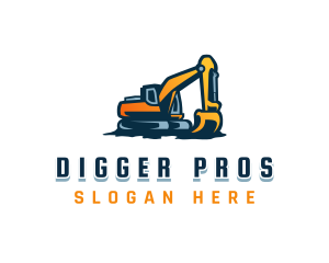 Industrial Excavation Machinery logo design