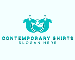 Laundry Shirt Detergent logo design