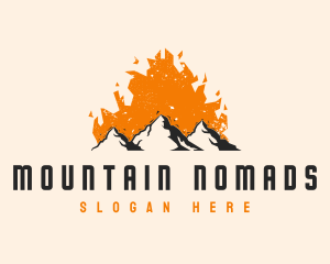 Mountain Fire Heat logo design