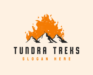 Mountain Fire Heat logo design