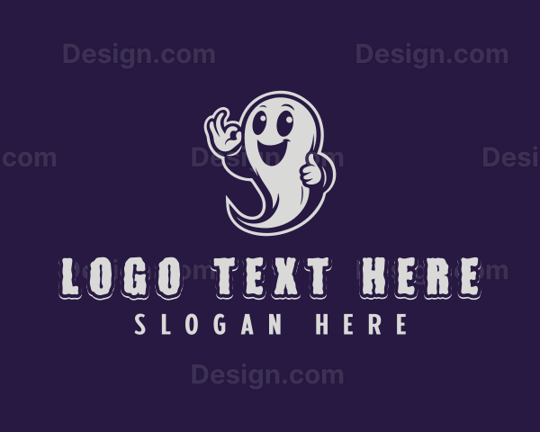 Happy Ghost Spirit Logo