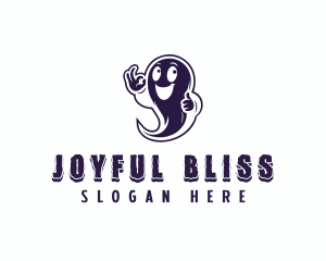 Happy Ghost Spirit logo design