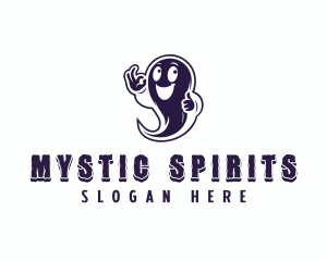 Happy Ghost Spirit logo design