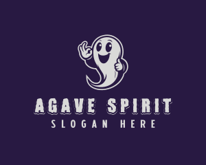 Happy Ghost Spirit logo design