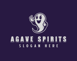 Happy Ghost Spirit logo design