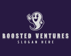 Happy Ghost Spirit logo design