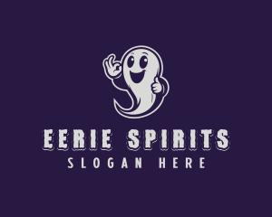 Happy Ghost Spirit logo design