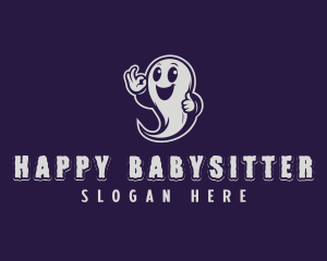 Happy Ghost Spirit logo design