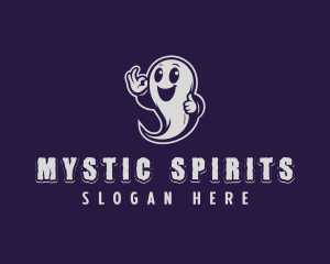 Happy Ghost Spirit logo design