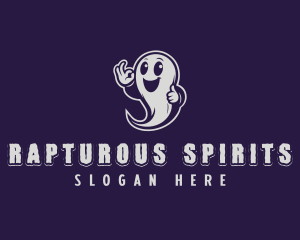 Happy Ghost Spirit logo design