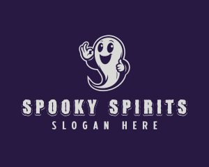 Happy Ghost Spirit logo design