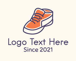 Footwear - Orange Shoe Footwear logo design