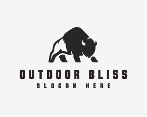 Bison Outdoor Safari logo design