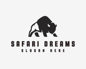 Bison Outdoor Safari logo design