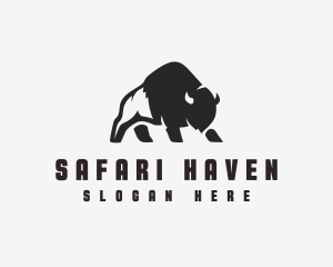 Bison Outdoor Safari logo design