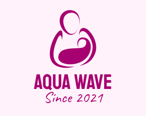 Purple Woman Maternity logo design