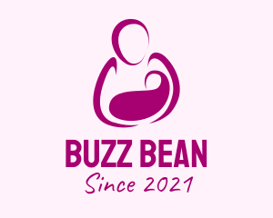 Purple Woman Maternity logo design