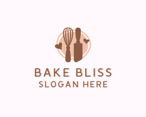 Pastry Baking Whisk logo design