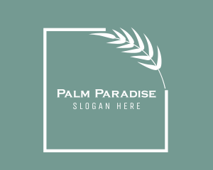 Square Palm Resort logo design