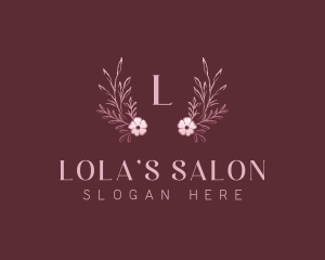 Wreath Beauty Salon logo design