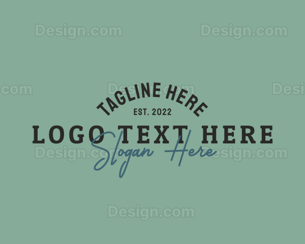 Modern Hipster Lifestyle Logo