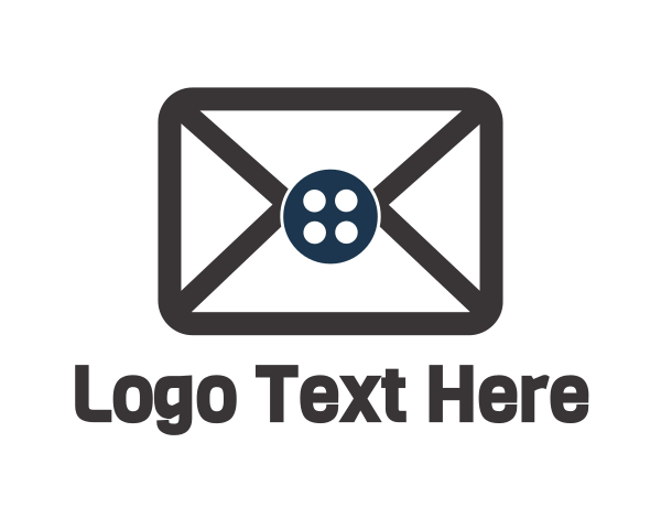 Button Envelope Mail logo