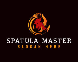 Spatula Chicken Grill logo design