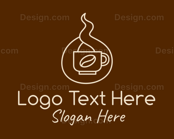 Hot Coffee Cafe Logo
