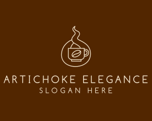 Hot Coffee Cafe  logo design