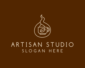 Hot Coffee Cafe  logo design