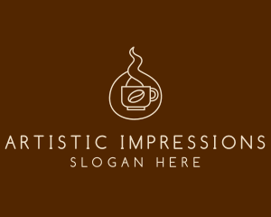 Hot Coffee Cafe  logo design