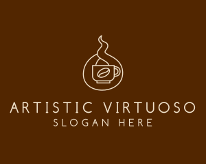 Hot Coffee Cafe  logo design