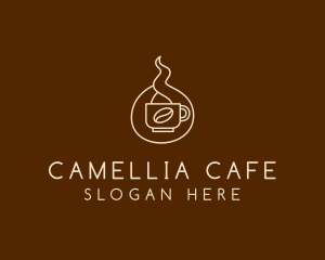 Hot Coffee Cafe  logo design