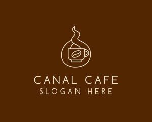 Hot Coffee Cafe  logo design