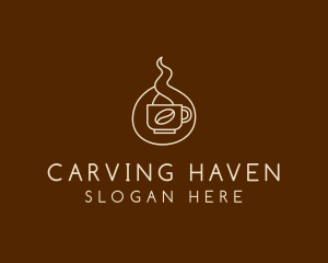 Hot Coffee Cafe  logo design