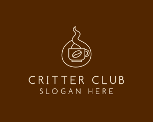 Hot Coffee Cafe  logo design