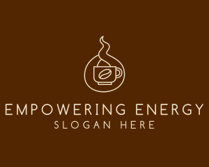 Hot Coffee Cafe  logo design