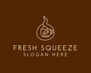 Hot Coffee Cafe  logo design