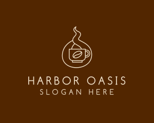 Hot Coffee Cafe  logo design