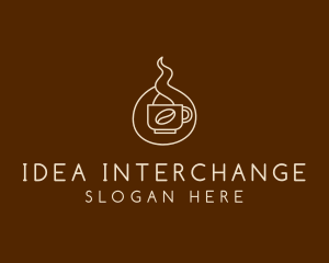 Hot Coffee Cafe  logo design