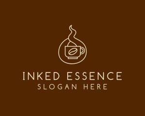 Hot Coffee Cafe  logo design