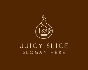 Hot Coffee Cafe  logo design