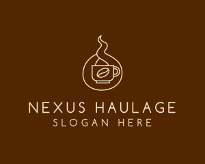 Hot Coffee Cafe  logo design