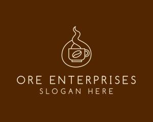 Hot Coffee Cafe  logo design