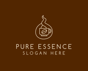 Hot Coffee Cafe  logo design