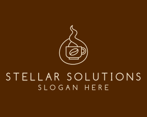 Hot Coffee Cafe  logo design